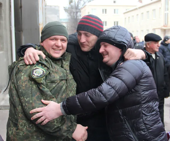 Із зони АТО повернувся зведений загін правоохоронців (Фоторепортаж) + (Відео) — фото 5
